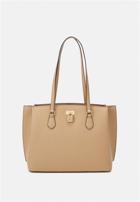 michael kors camel colored tote|Michael Kors canvas tote bags.